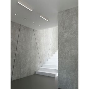 Maxlight Linear - plafondverlichting - 57 x 5 x 6,5 cm - 18W dimbare LED incl. - wit