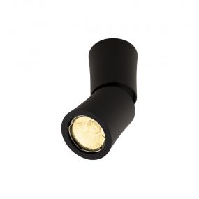 Maxlight Dot - wand/plafondspot 1L - Ø 6,5 x 15,5 cm - zwart