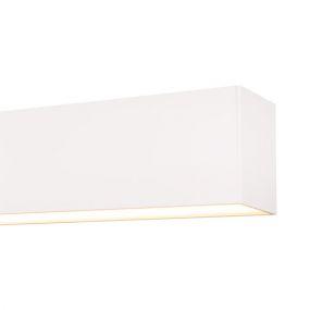 Lichtkoning Linear - plafondverlichting - 113,5 x 6,5 x 5 cm - 36W LED incl. - wit - warm witte lichtkleur