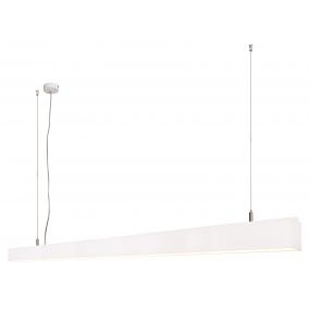 Lichtkoning Linear - hanglamp - 170 x 5 x 200 cm - 54W LED incl. - wit - warm witte lichtkleur