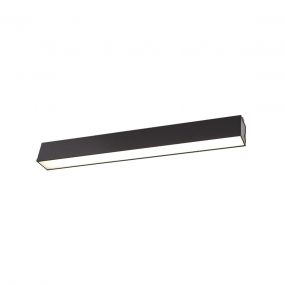 Maxlight Linear - plafondverlichting - 57 x 5 x 6,5 cm - 18W dimbare LED incl. - zwart