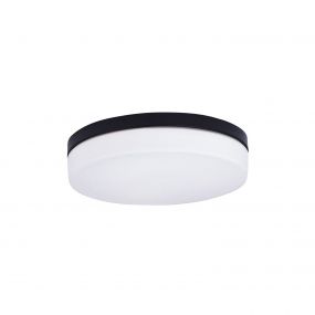 Maxlight Oda - plafondverlichting - Ø 40 x 9 cm - IP44 - wit en zwart