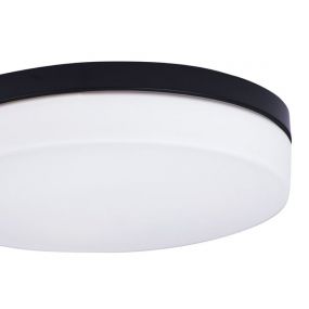 Maxlight Oda - plafondverlichting - Ø 40 x 9 cm - IP44 - wit en zwart