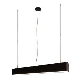 Lichtkoning Linear - hanglamp - 57 x 5 x 200 cm - 18W LED incl. - zwart - witte lichtkleur