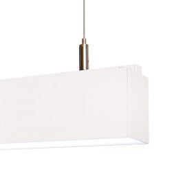 Lichtkoning Linear - hanglamp - 57 x 5 x 200 cm - 18W LED incl. - wit - witte lichtkleur