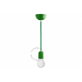 Zangra - hanglamp - ⌀ 10 x 300 cm - groen