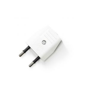 Creative Cables Schuko - stekker zonder aarding - 230V - wit