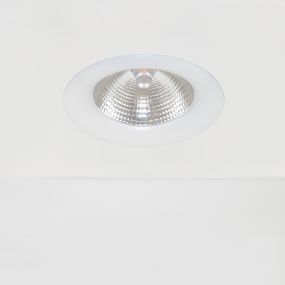 Artdelight Dawn - inbouwspot - Ø 115 mm, Ø 105 mm inbouwmaat - 7W LED incl. - IP44 - wit