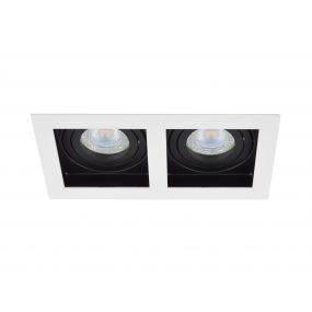 Projectlight Bloq 2 - inbouwspot - 180 x 100 mm, 171 x 92 mm inbouwmaat - wit en zwart 