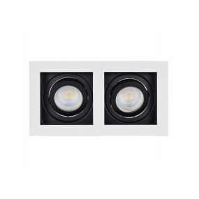 Projectlight Bloq 2 - inbouwspot - 180 x 100 mm, 171 x 92 mm inbouwmaat - wit en zwart 