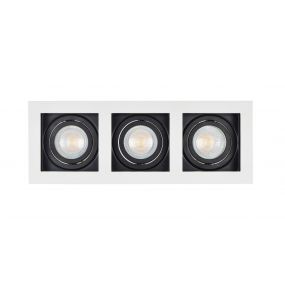 Projectlight Bloq 3 - inbouwspot - 270 x 100 mm, 250 x 92 mm inbouwmaat - wit en zwart
