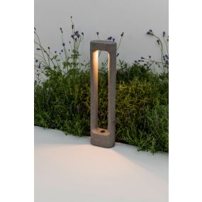 Faro Totem - tuinpaal - 15 x 8,5 x 60,4 cm - 6,5W LED incl. 2700K - IP55 - cement grijs