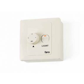 Faro Wall Controle - schakelaar voor ventilatoren - 9 x 9 x 4 cm - wit