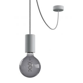 Creative Cables Eiva - buitenhanglamp met siliconen plafondbevestiging - Ø 12,5 x 514,5 cm - IP65 - grijs