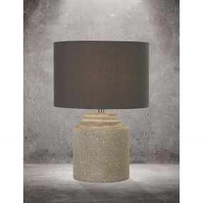 Searchlight Zara - tafellamp - Ø 25 x 36 cm - grijs