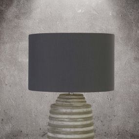 Searchlight Liana - tafellamp - Ø 30 x 43 cm - grijs