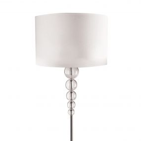 Maxlight Elegance - staanlamp - 160 cm - wit en chroom