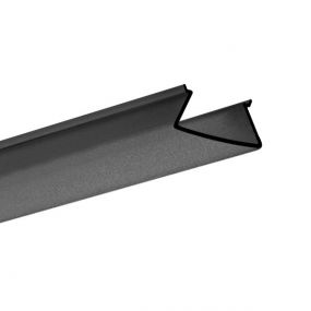 Klus FOLED - zwarte transparante afdekkap - 100cm lengte