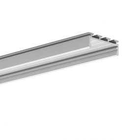KLUS GIZA - profiel - 2,6 x 0,95 cm - 200cm lengte - geanodiseerd zilver