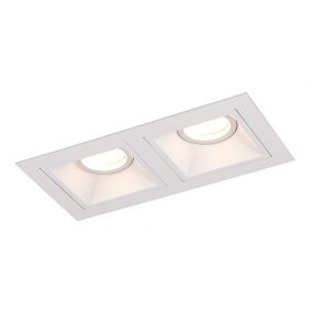 Maxlight Hit - inbouwspot 2L - 215 x 115 mm, 195 x 95 mm inbouwmaat - wit