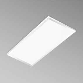 Century Italia Quadro - inbouw plafondverlichting - 59,5 x 29,5 x 1 cm - 24W LED incl. - IP43 - wit