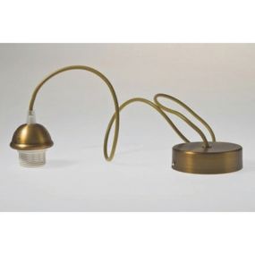 Artdelight Iron - hanglamp - Ø 12 x 120 cm - brons