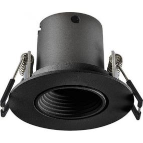 Integral Mini 50mm inbouwspot - Ø 60 mm, Ø 50 mm inbouwmaat - 3,3W LED incl. - zwart