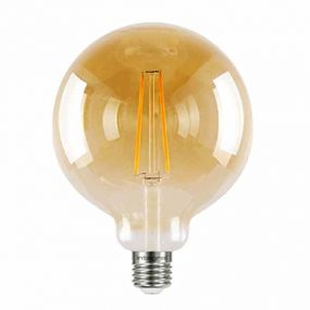 Integral LED-lamp E27 - Ø 12,5 x 17,8 cm - 5W dimbaar - 1800K - amber