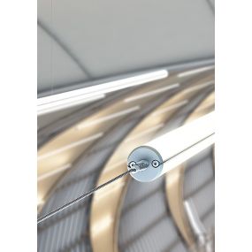 Klus JAZ DUO - profiel - Ø 3 cm - 100cm lengte - zilver