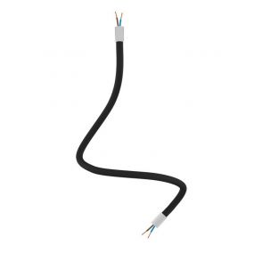 Creative Cables - Flexibele buis bekleed met textiel - 60 cm - wit