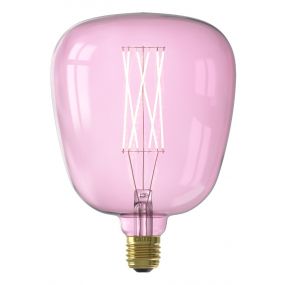 Calex Kiruna Quartz Pink LED lamp - Ø 14 x 20 cm - E27 - 4W dimbaar - 2000K