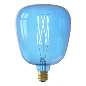 Calex Kiruna Sapphire Blue LED lamp - Ø 14 x 20 cm - E27 - 4W dimbaar - 2700K