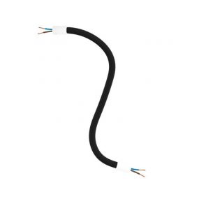 Creative Cables - Flexibele buis bekleed met textiel - 30 cm - wit