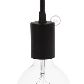 Creative Cables - E27 fitting met conische plastieken kabelhouder - Ø 4,2 x 6,2 cm - zwart