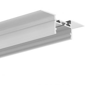 KLUS Giza-ll-t - inbouw LED profiel voor 16mm gipsplaat - 2,6 cm vensterbreedte - 200cm lengte - aluminium