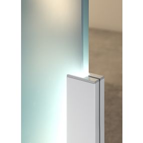 Klus KRAV-810 - LED-profiel voor glazen wanden met een dikte van 8mm tot maximum 10mm - 1,4 x 2,5 cm - 200cm lengte - aluminium