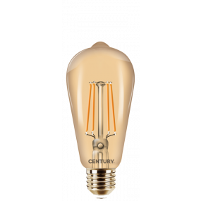 Century Italia LED filament lamp Incanto Epoca - Ø 6,4 x 14 cm - E27 - 8W niet dimbaar - 2200K - amber