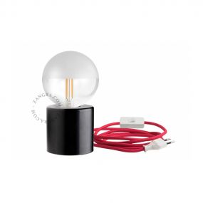 Zangra - tafellamp - ⌀ 8 x 7,5 cm - zwart
