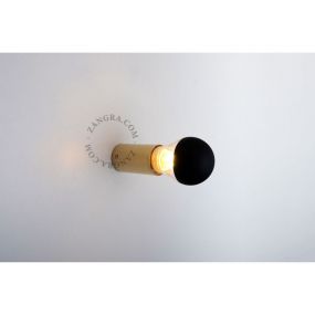 Zangra - plafond/wandverlichting - ⌀ 4,5 x 7 cm - messing
