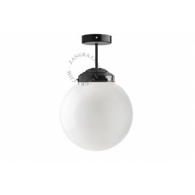 Zangra - hanglamp - ⌀ 13 x 16 cm - zwart