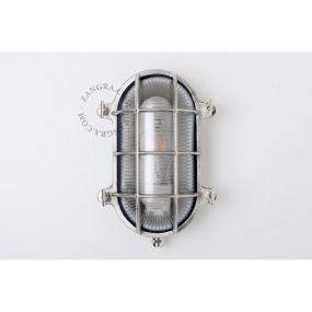 Zangra - buiten wandverlichting - 16 x 11 x 23 cm - IP64 - zilver
