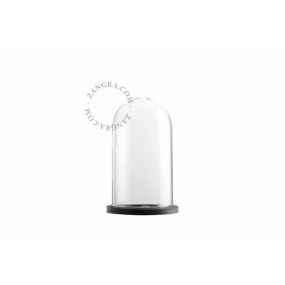 Vervangglas - Zangra Industrial armaturen (A10556-A25507-A25508) - Ø 11 x 18 cm - helder glazen lampenkap