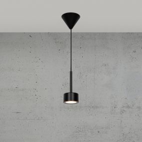 Nordlux Clyde - hanglamp - Ø 8,5 x 217,5 cm - 3 stappen dimmer - 4W LED incl. - zwart