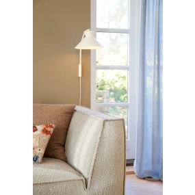 Nordlux Dial - wandlamp - Ø 25 x 40,2 cm -  wit 