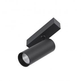 Faro Neso Hole - Magnetische railspot - 5 x 11 x 14 cm - 10W LED warm wit (3000K) incl. - 36° lichtbundel - zwart