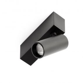 Faro Neso Hole - Magnetisch railspot - 20 x 3,5 x 10 cm - 5W DALI dimbare LED incl. -  40° lichtbundel -zwart