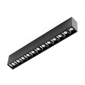Faro Neso Point-12 - armatuur voor magnetische rail - 32 x 1,3 x 2,2 cm - 16W DALI dimbare LED incl. - zwart