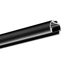 KLUS OLEK profiel - Ø 1,85 cm - 200cm lengte - geanodiseerd zwart