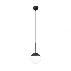 Maxlight Dallas - hanglamp - Ø 14 x 150 cm - zwart