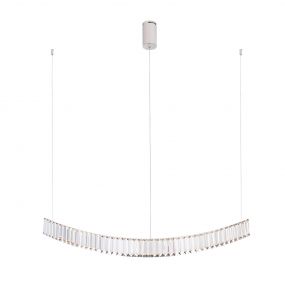 Maxlight Saphir - hanglamp - 100 x 17 x 180 cm - 13W LED incl. - chroom